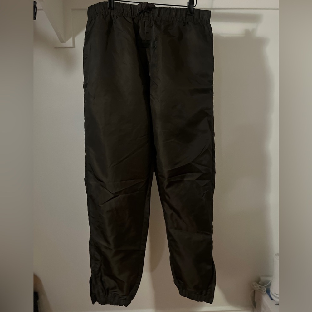 Essentials Black/Brown Men's Track Pants, Size Medium